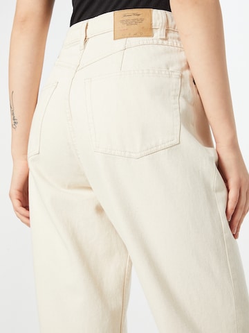 AMERICAN VINTAGE Regular Pleated Jeans 'DATCITY' in Beige