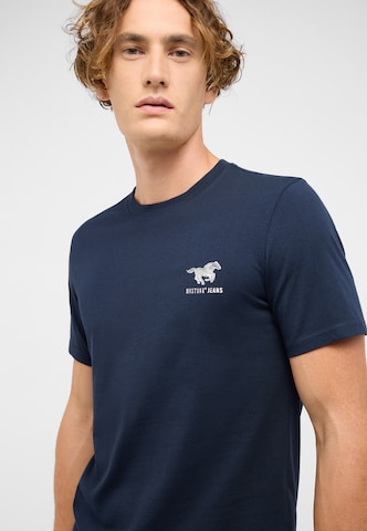 MUSTANG T-Shirt ' Austin ' in Blau