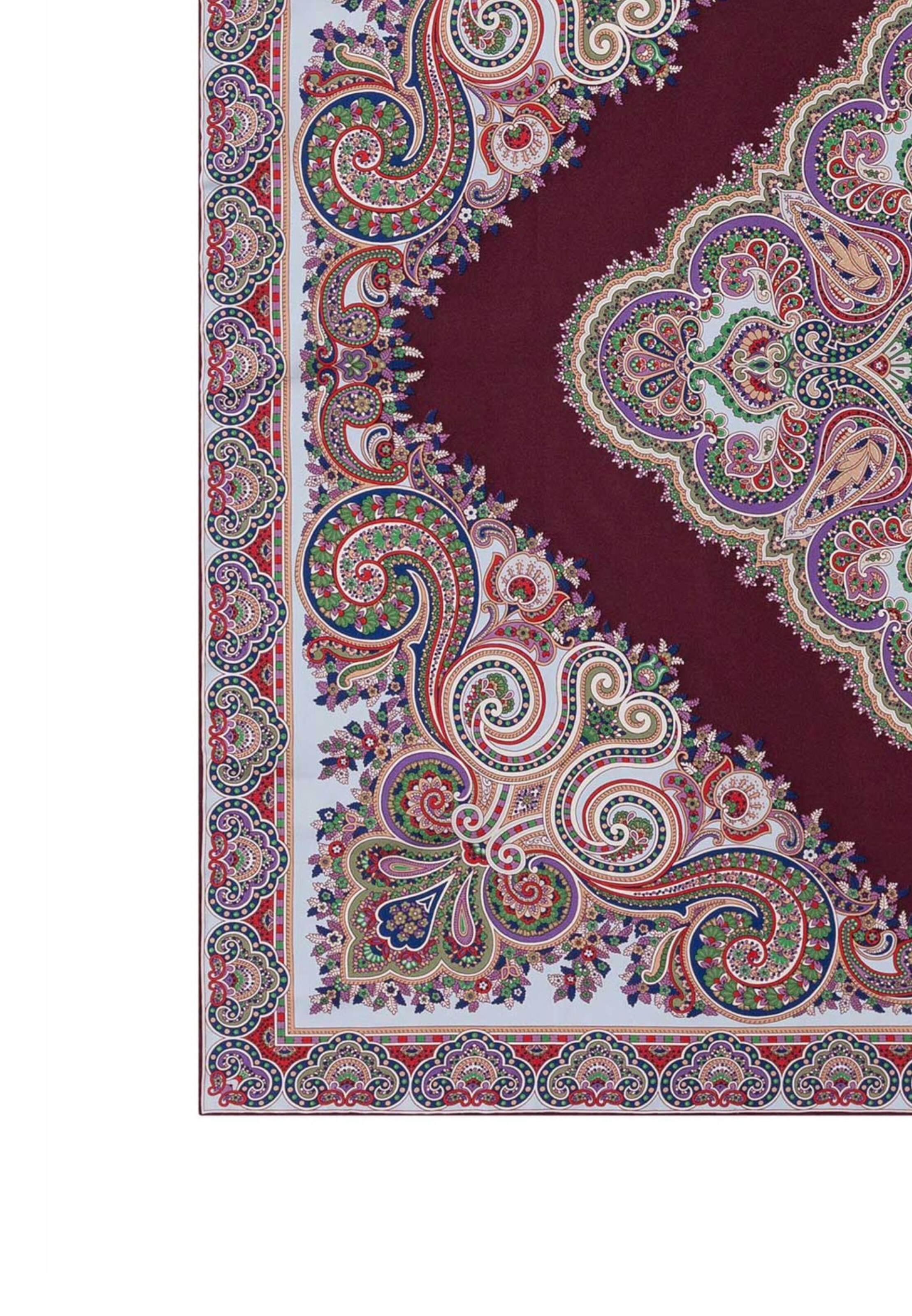 Foulard 'SQUARE GARDEN PAISLEY' di Roeckl in rosso