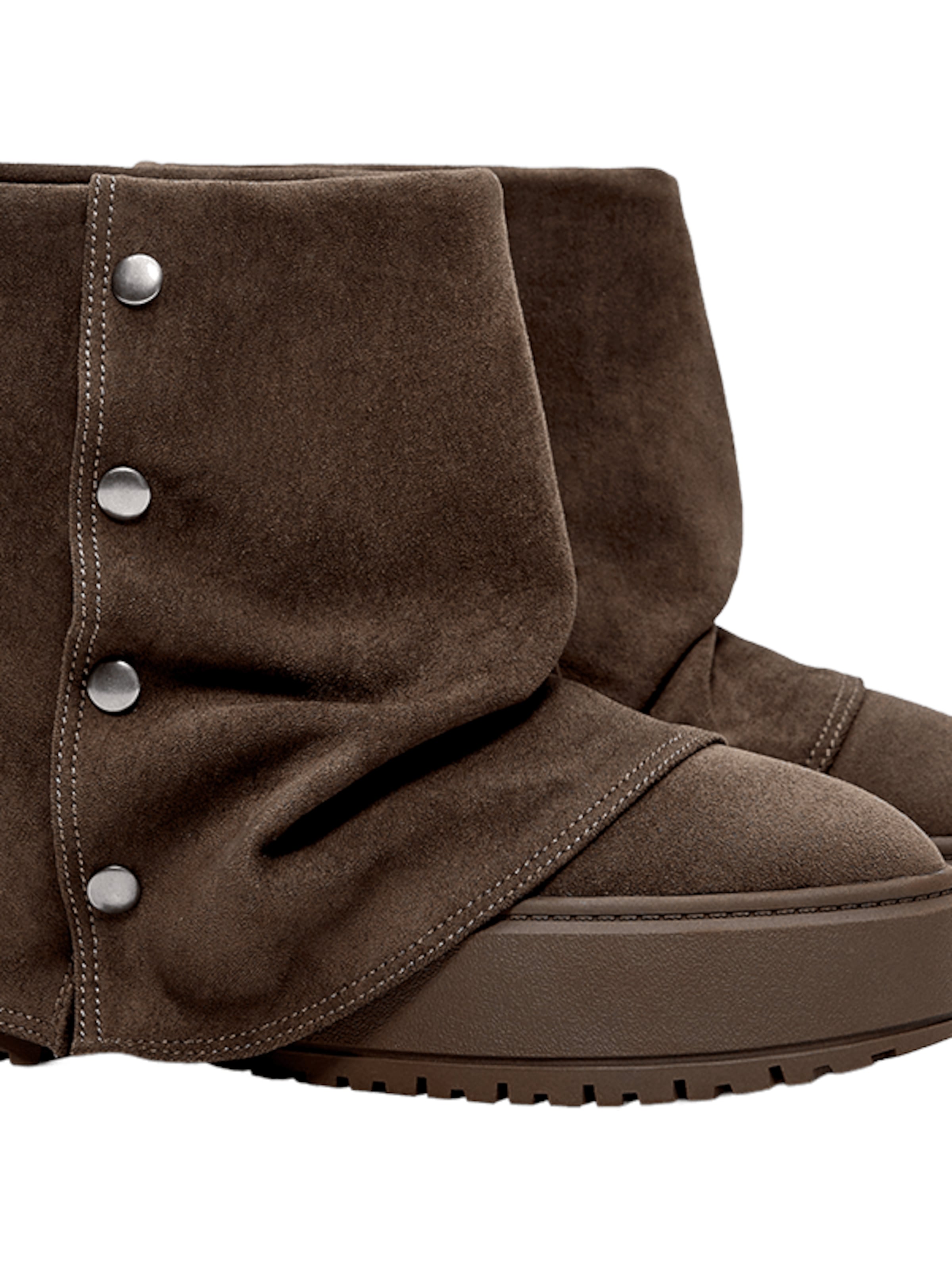 Boots Bershka en marron : devant