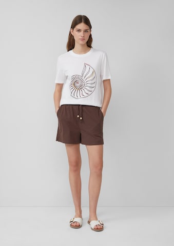 Regular Pantalon s.Oliver en marron : devant