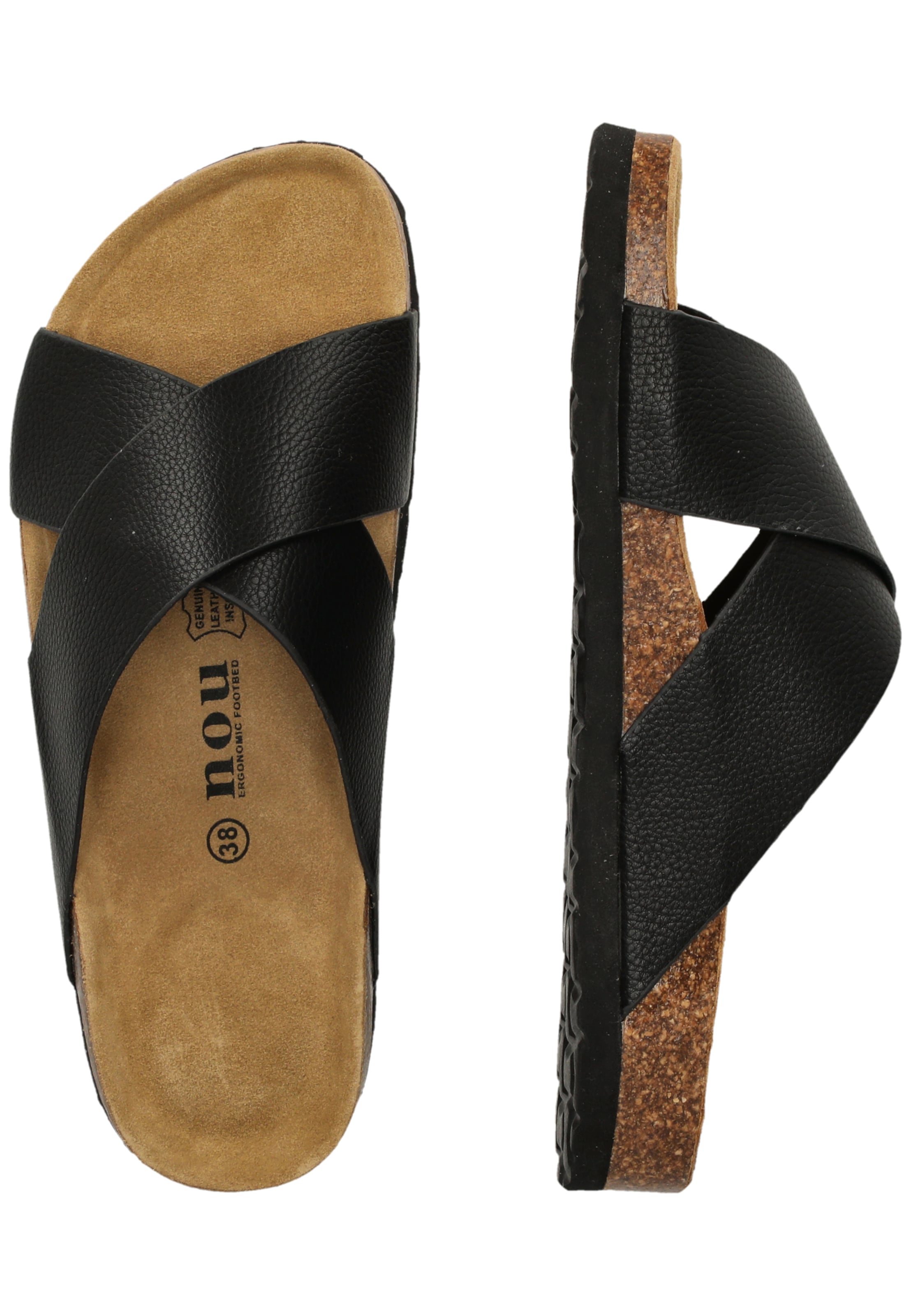 NOU Sandalen 'Musoni V2' in Schwarz