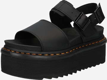 Sandale 'Voss Quad' de la Dr. Martens pe negru: față