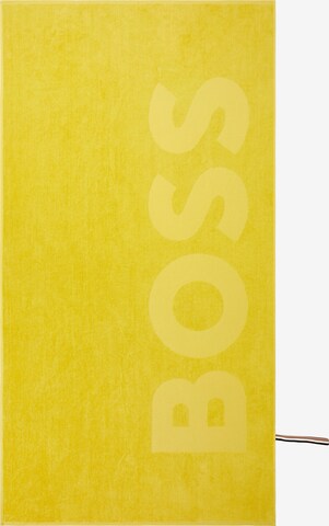 BOSS Beach Towel 'Zuma' in Yellow: front