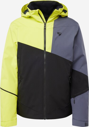 ZIENER Outdoor jacket 'Timpa' in Yellow / Dark grey / Black, Item view