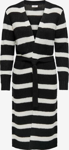 JDY Knitted coat 'Justy Gurli' in Black: front