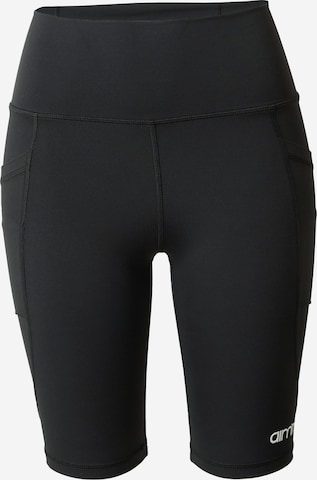 Coupe slim Pantalon de sport aim'n en noir : devant