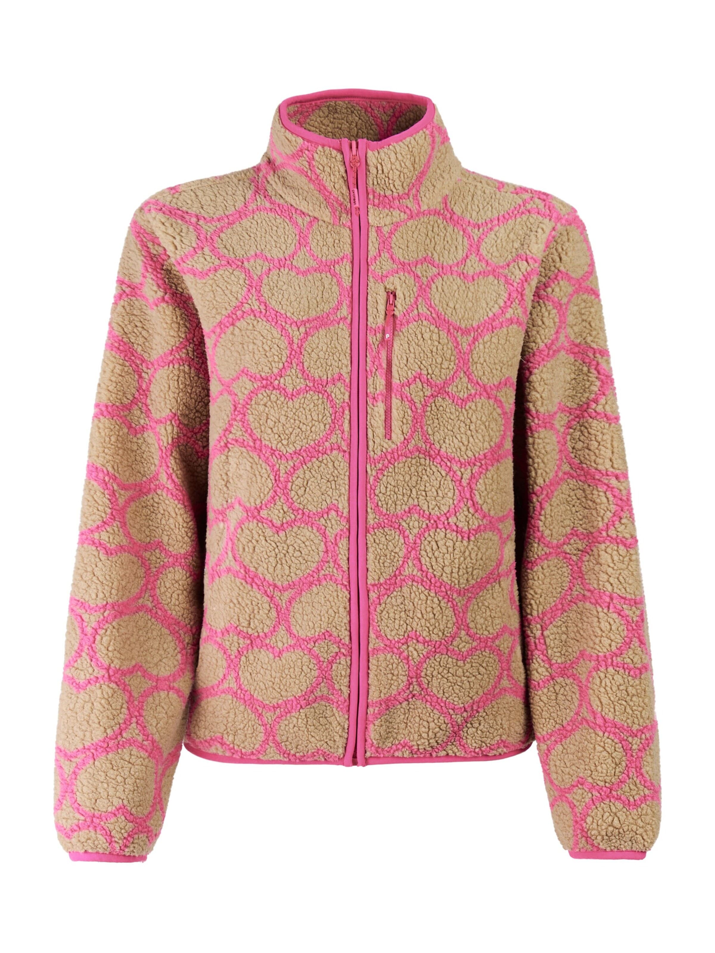 PROTEST Fleece jas 'PRTWiba' in Lila: voorkant