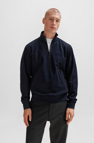 BOSS Sweatshirt 'Zecompany' in Blue: front