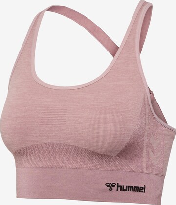 Hummel Bustier Sporttop 'Lea' in Pink