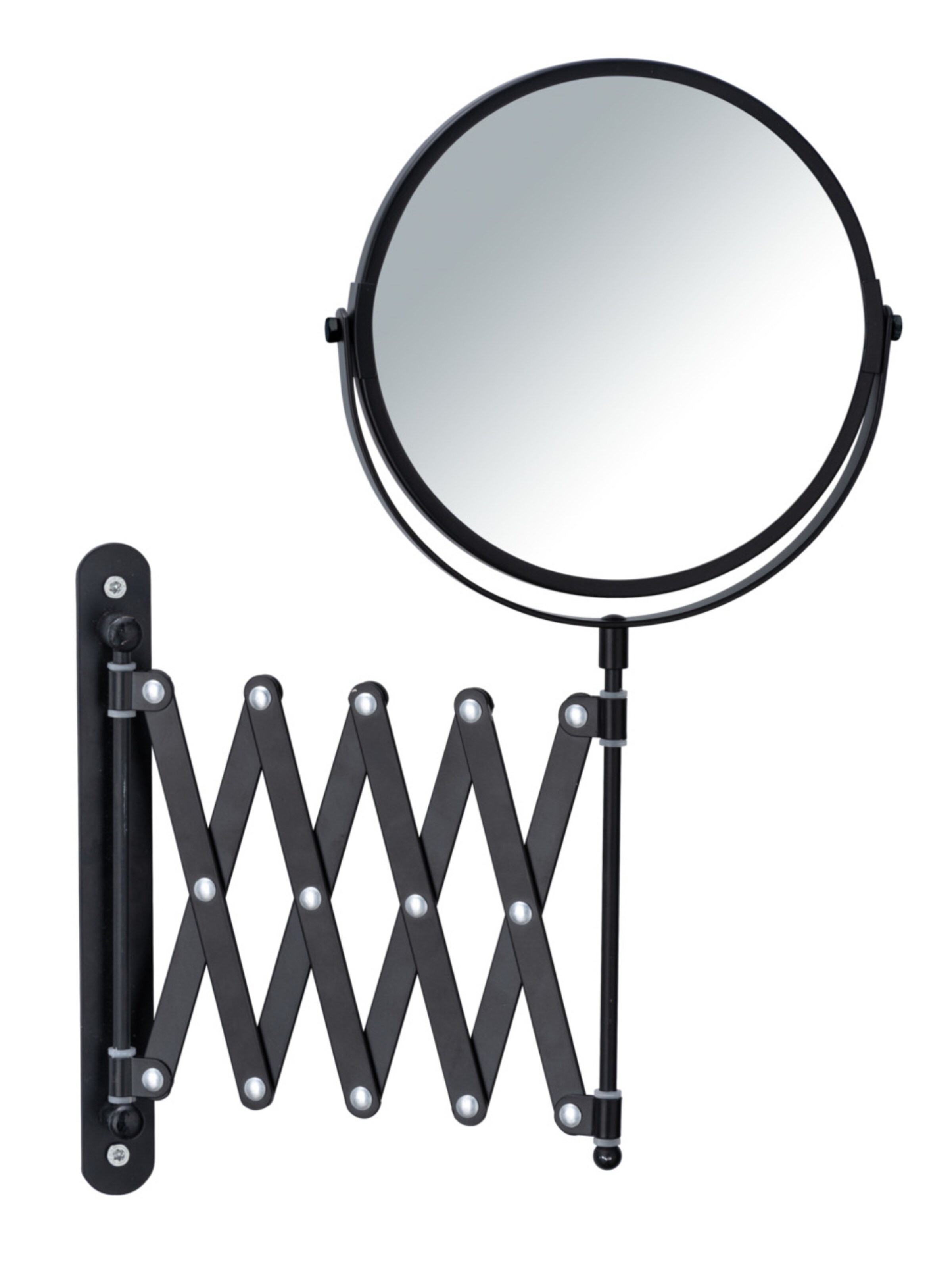 Wenko Cosmetic Mirror in Black: front