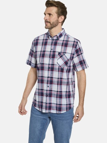 BABISTA Regular fit Button Up Shirt 'Bellanza' in Blue: front