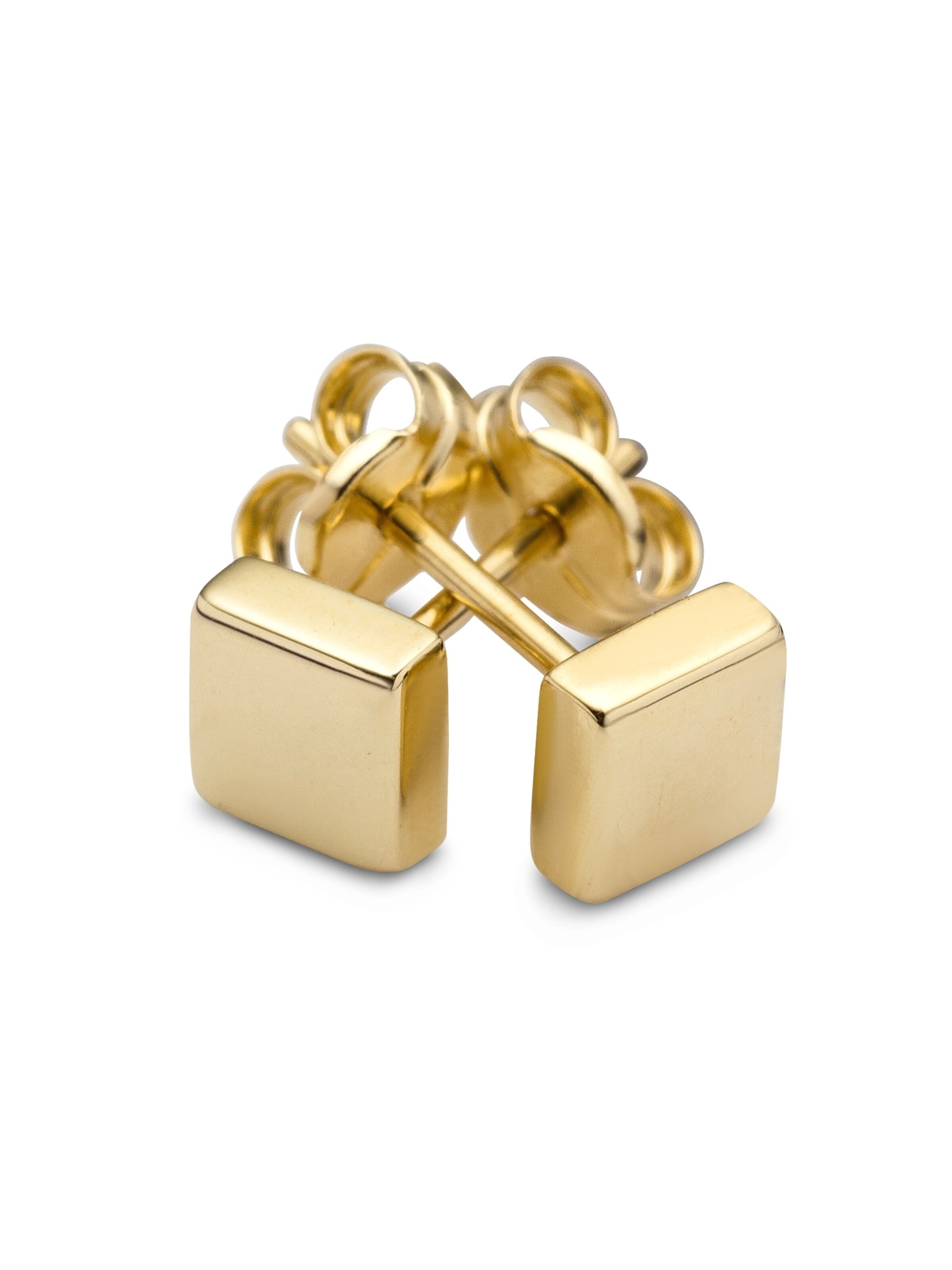 DIAMANT LETERNEL Earrings 'Ohrstecker aus 375 Gelbgold' in Gold
