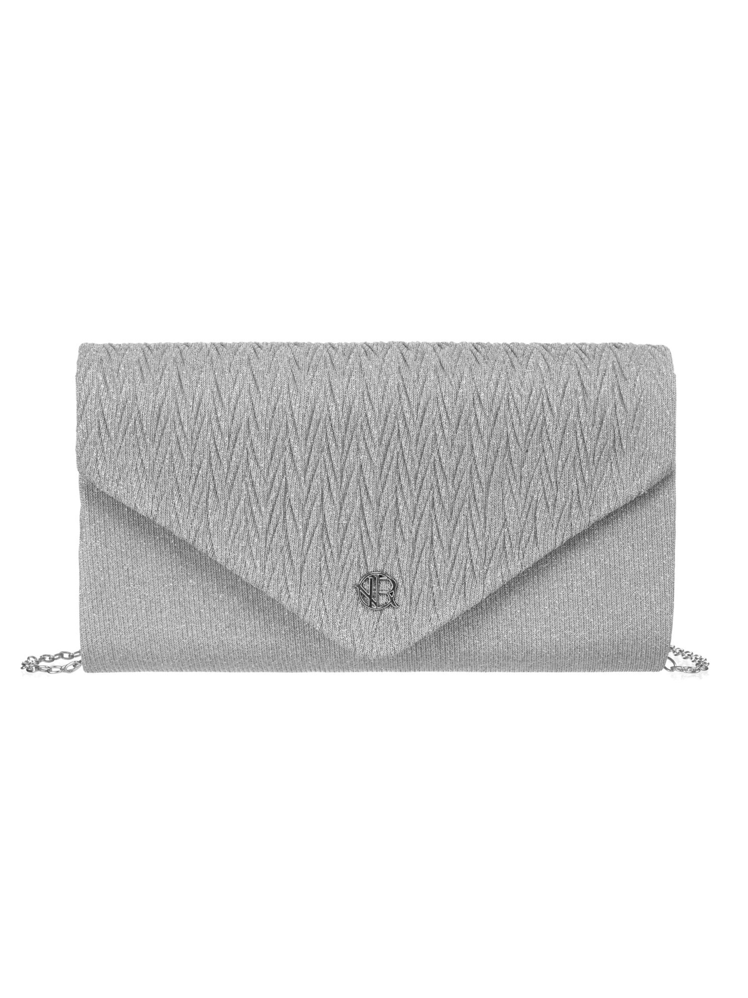Tomshop24-7 Clutch 'Rovicky Laura' in Silver: front