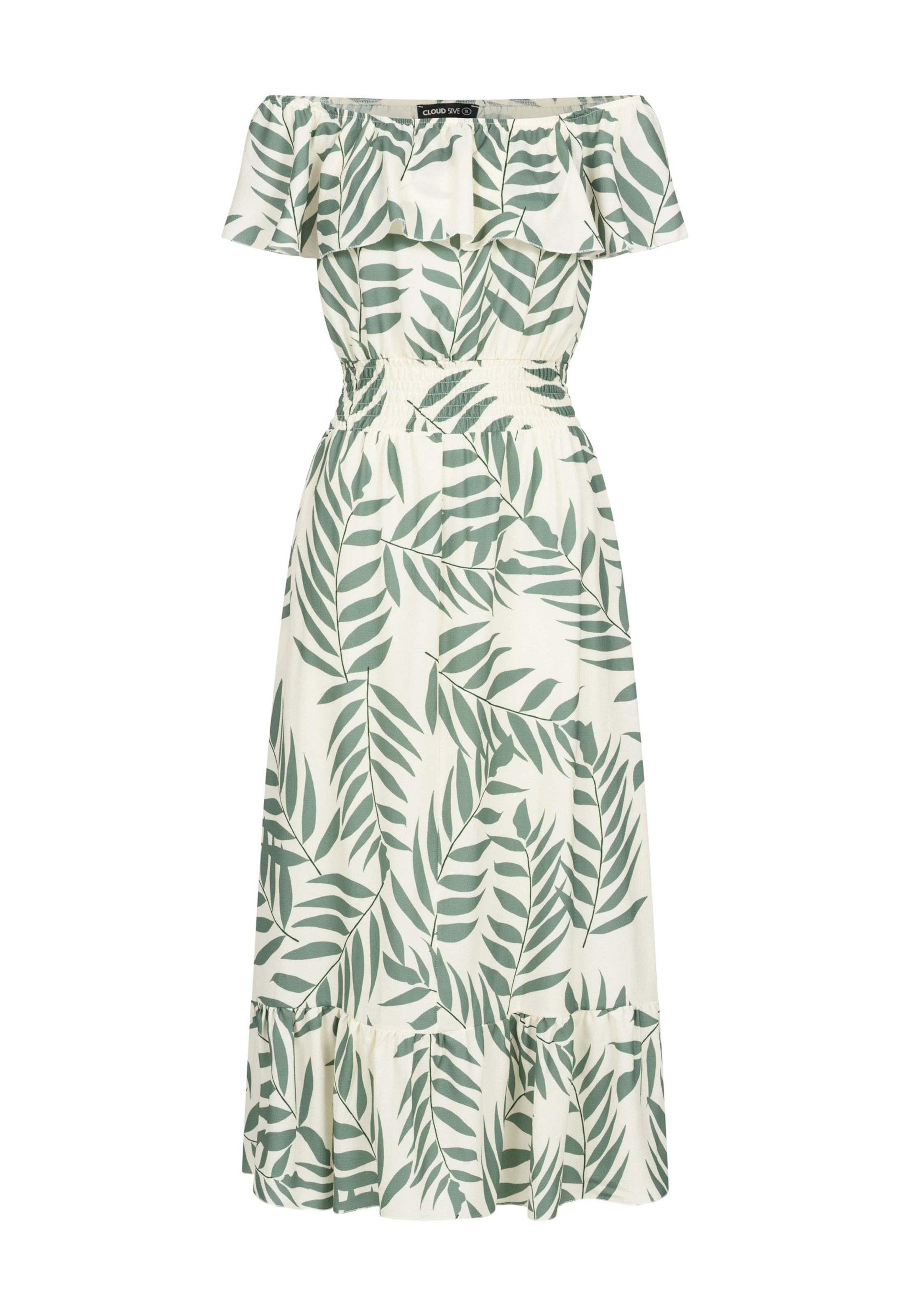 Cloud5ive Kleid in Beige: Vorderseite