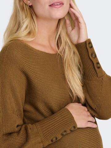 Only Maternity Pullover 'Nicoya' i brun