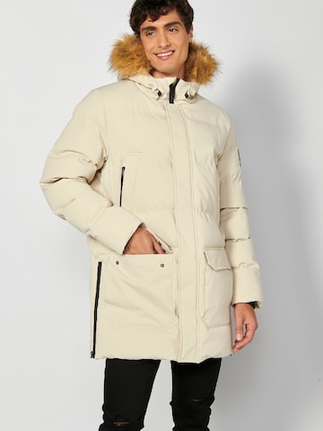 KOROSHI Winterjacke in Beige