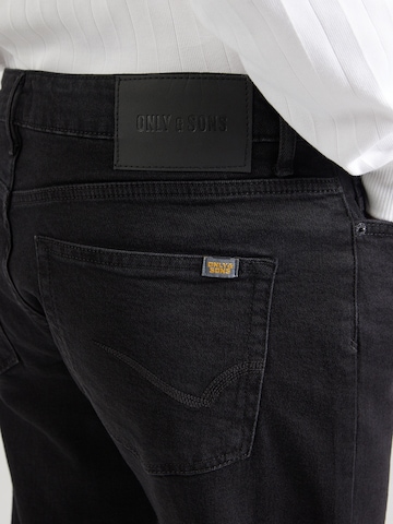 Only & Sons - regular Vaquero 'ONSWeft' en negro