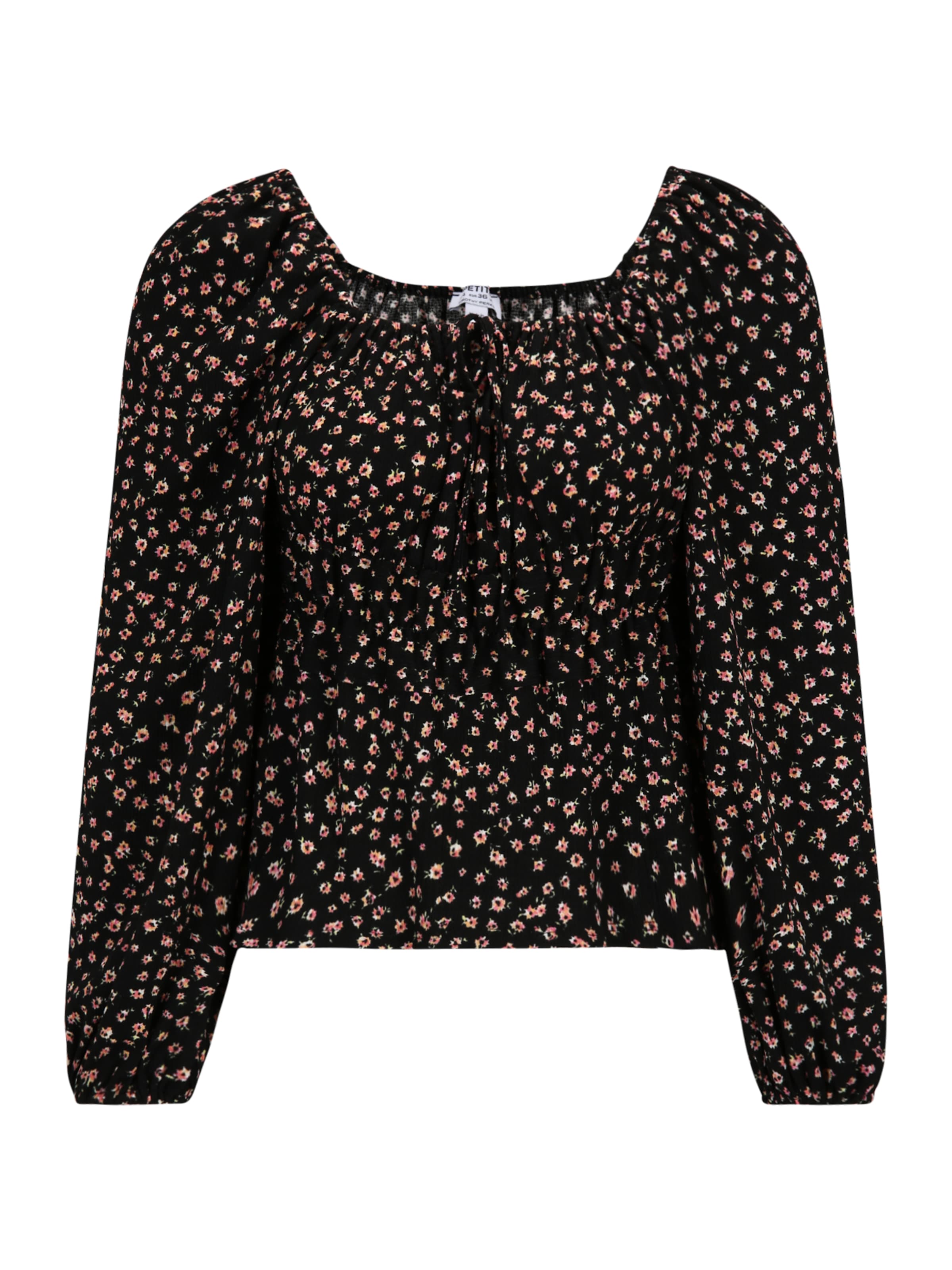 Dorothy Perkins Petite Shirt in Black: front