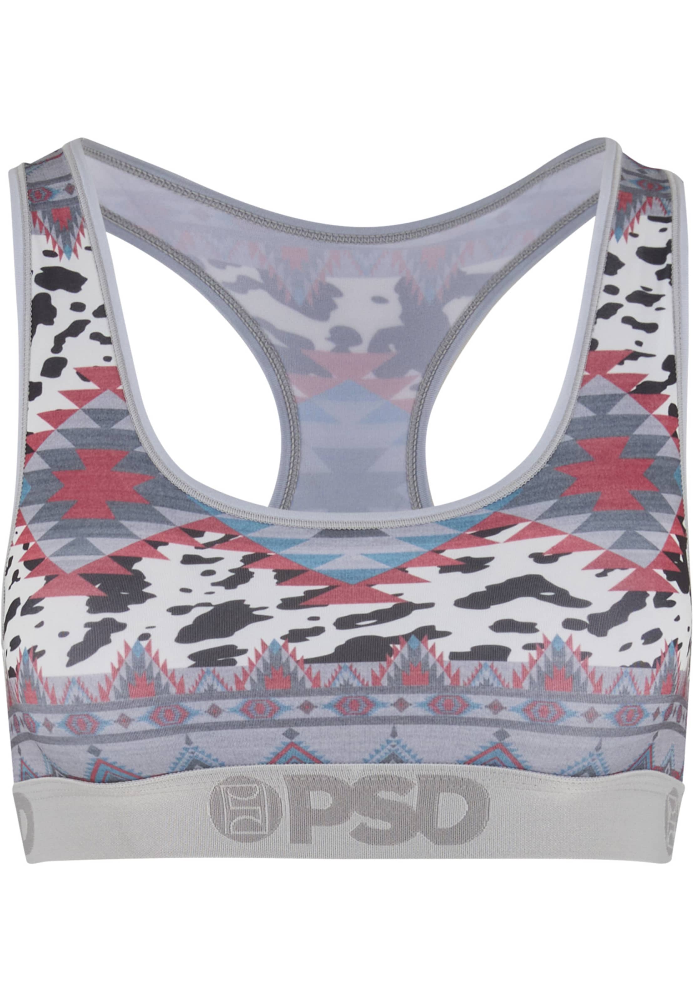 PSD Bustier BH 'Cowboy Serape' in Grau: Vorderseite