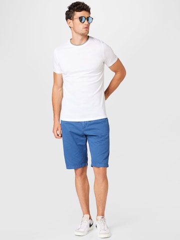 REDPOINT Slim fit Trousers 'Brant' in Blue