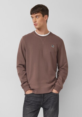 s.Oliver Sweatshirt in Bruin: voorkant