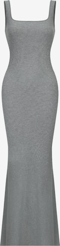cfab (formerly creamy fabrics) Kleid 'Ribbed Tank Top Maxikleid' in Grau: Vorderseite