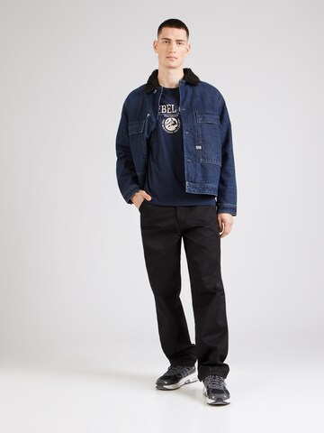 JJ Rebel Shirt 'JREBANDREW' in Blau