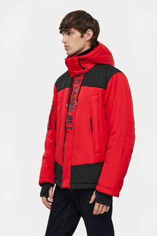 Finn Flare Winter parka 'World' in Red