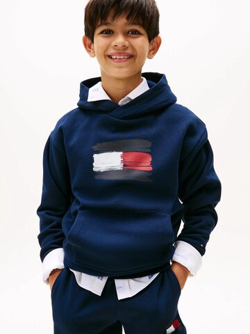 TOMMY HILFIGER Sweatshirt 'FLAG HOODIE BABY' in Blau