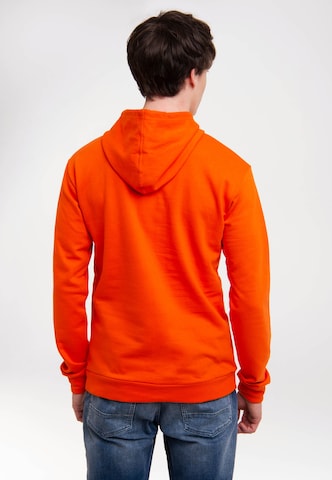 LOGOSHIRT Sweatshirt 'Sesamstrasse - Ernie Gesicht' in Orange