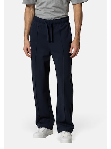 19V69 ITALIA Regular Trousers 'MICHELE COLLEGE' in Blue