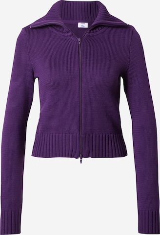 Cardigan 'Lana' ABOUT YOU x Emili Sindlev en violet : devant