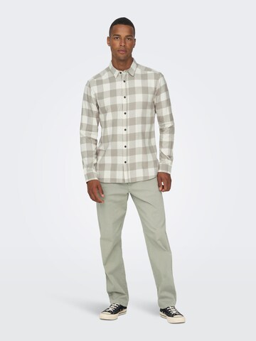 Only & Sons - Regular Calças chino 'EDGE' em verde