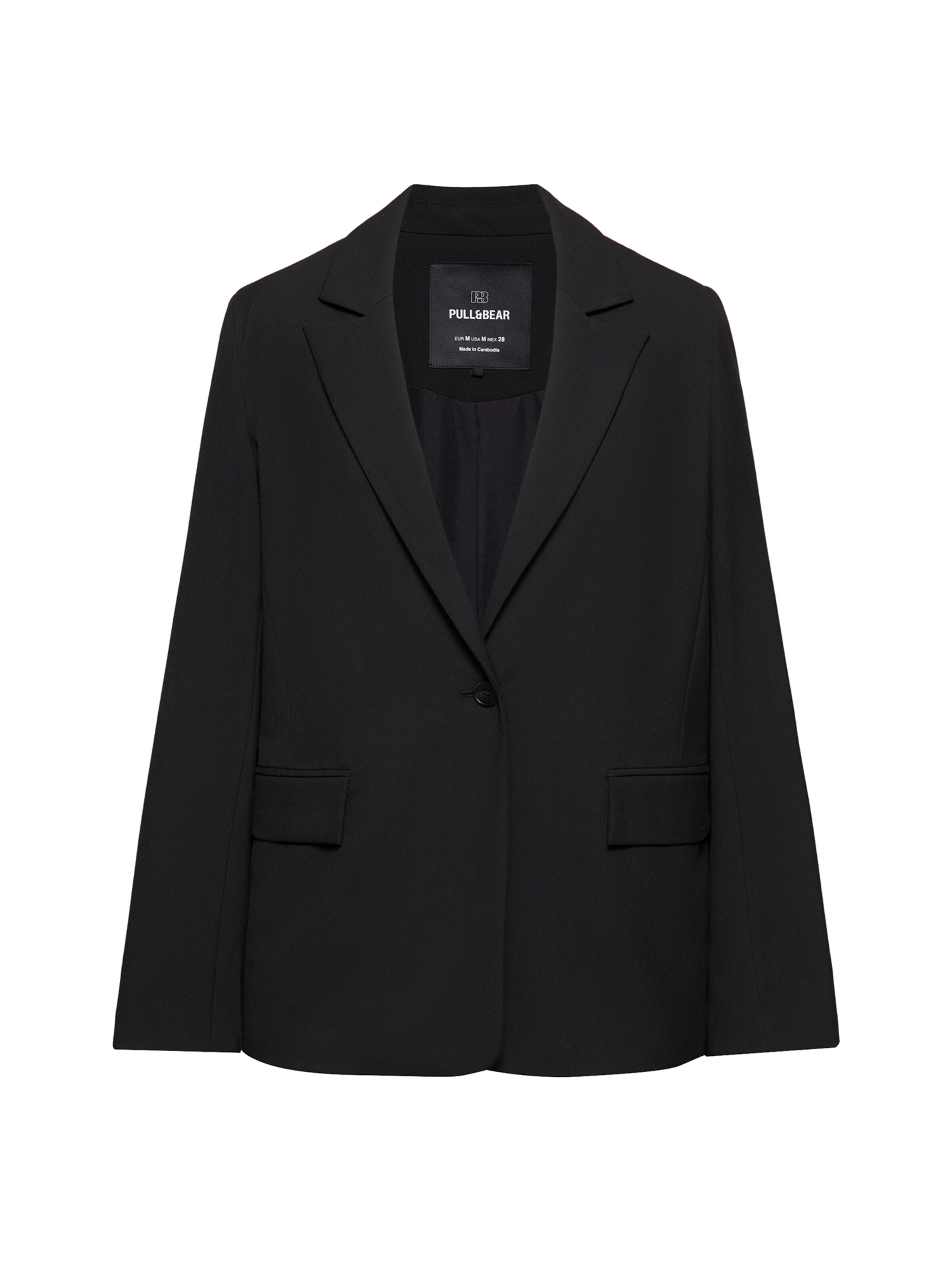 Pull&Bear Blazer in Schwarz: Vorderseite