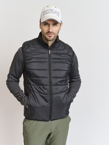 Backtee Bodywarmer in Zwart: voorkant