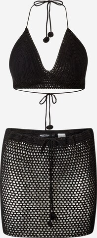 Triangle Bikini Nasty Gal en noir : devant