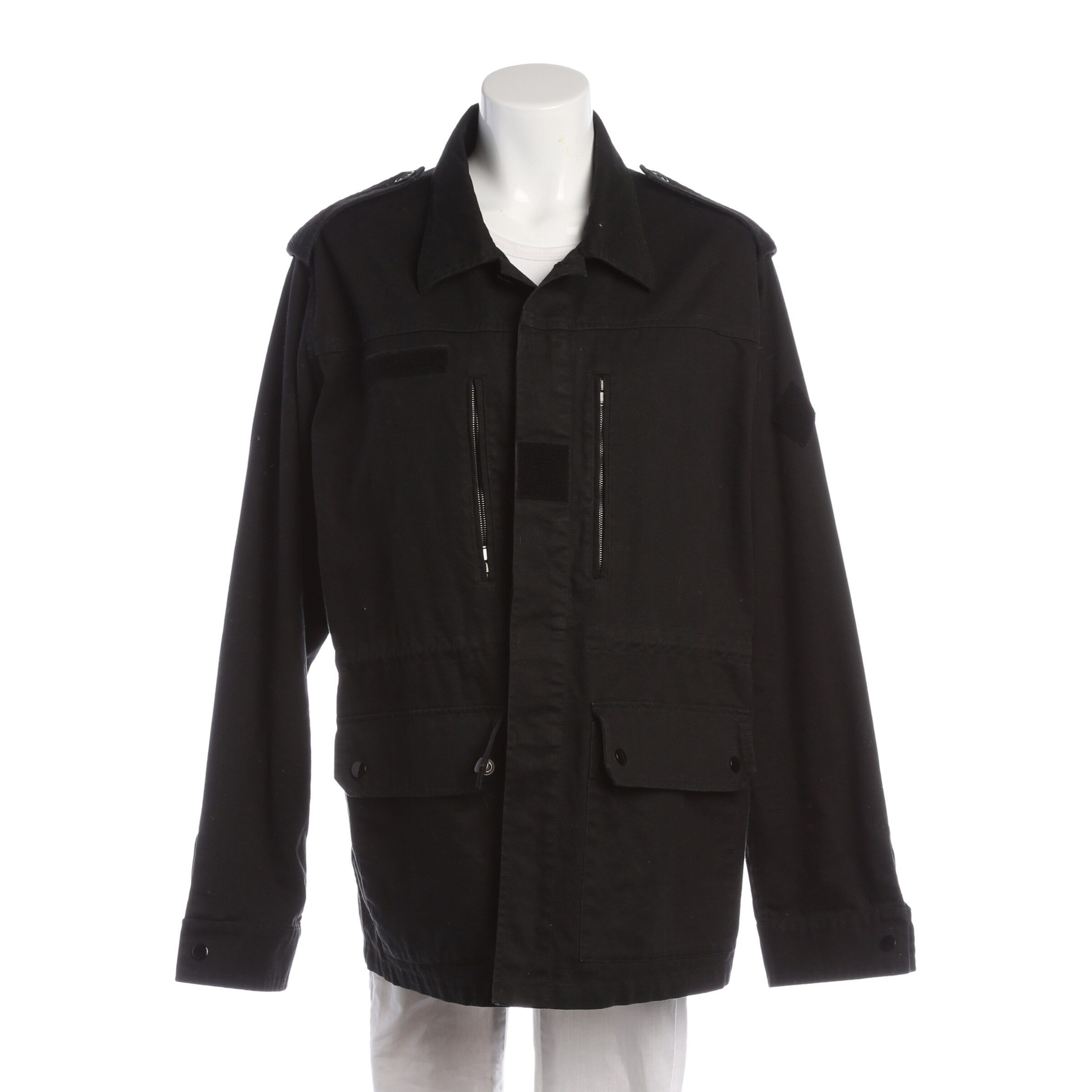 Saint Laurent Übergangsjacke 7XL in Schwarz: Vorderseite