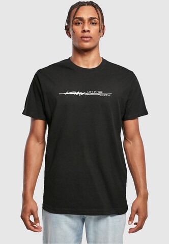 Tricou 'Live In The Moment' de la Mister Tee pe negru: față