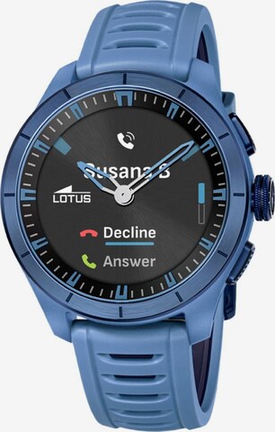 Montre digitale Lotus en bleu : devant
