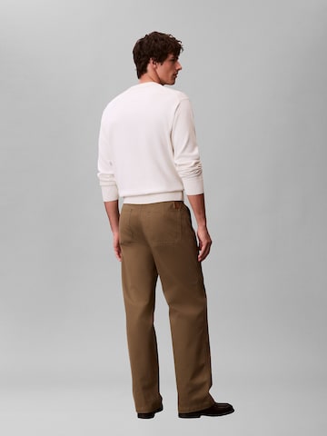 Loosefit Pantalon chino '90s' Calvin Klein Jeans en marron