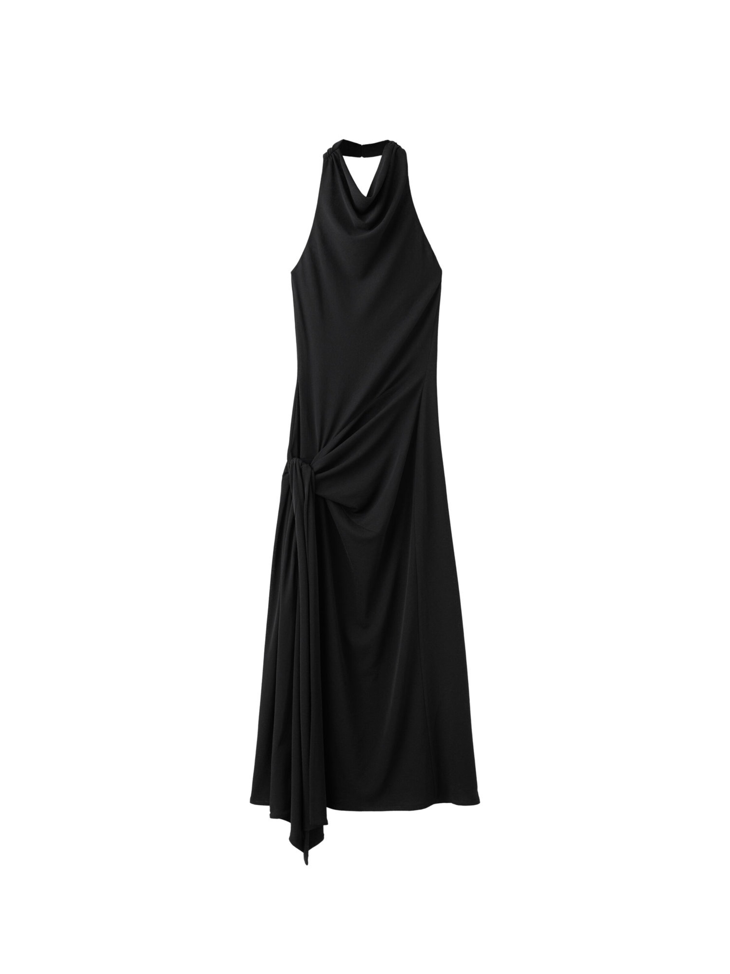 MANGO Obleka 'TAPIOCA' | črna barva: sprednja stran