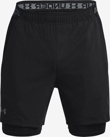 UNDER ARMOUR Workout Pants 'Vanish' in Black: front