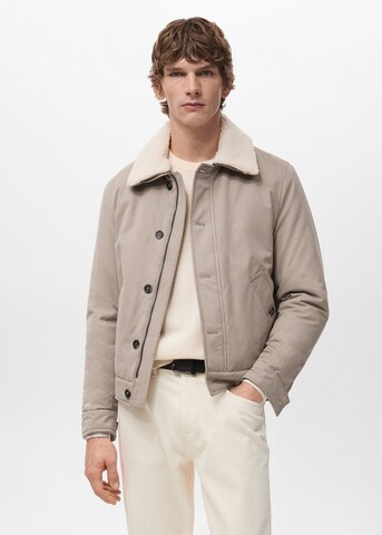 MANGO MAN Between-Season Jacket 'Brian' in Beige: front