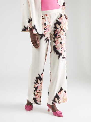 Summum Wide Leg Hose in Beige: Vorderseite