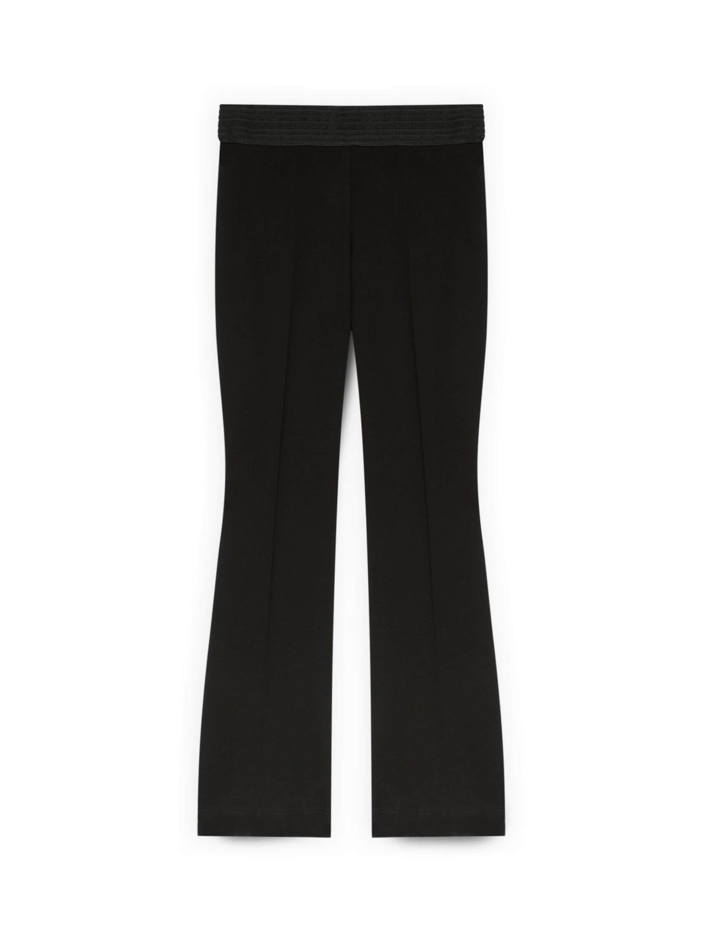 Flared Pantaloni di Fiorella Rubino in nero: frontale