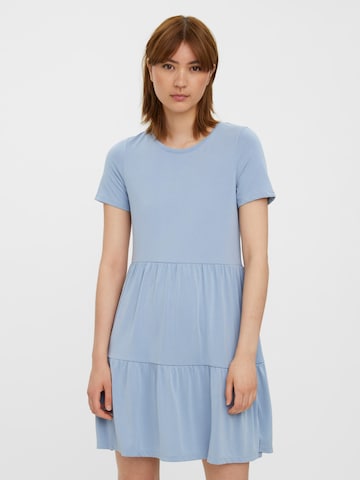 VERO MODA Jurk 'FILLI CALIA' in Blauw: voorkant