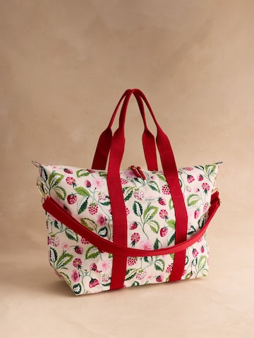 Cath Kidston - Bolsa de fin de semana 'Raspberry' en beige