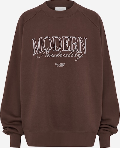 LeGer by Lena Gercke Collegepaita 'Maxime' värissä ruskea / valkoinen, Tuotenäkymä