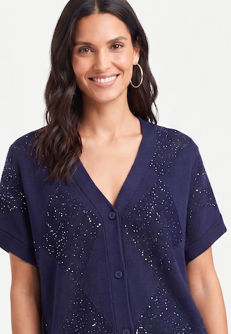 usha BLACK LABEL - Casaco de malha em azul